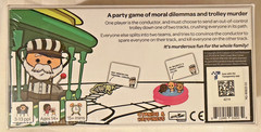 Trial by Trolley “Moral dilemmas and trolly murder” 3-13 players 14 and up NEW