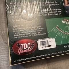 Let It Ride Three Card Poker Texas Hold ‘Em Home Casino Game Set SEALED