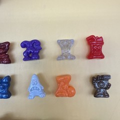 Vintage 1996 Gogo’s Crazy Bones Metal Lunchbox With Bones & Stickers Aliens