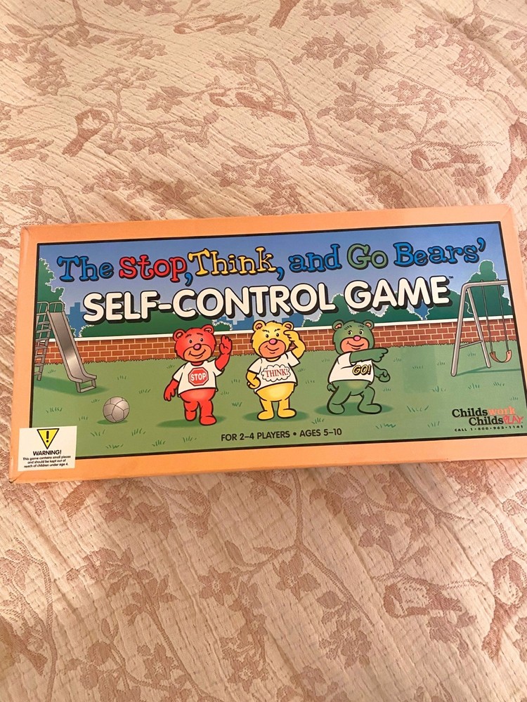 The Stop Think And Go Bears Self Control Game Complete