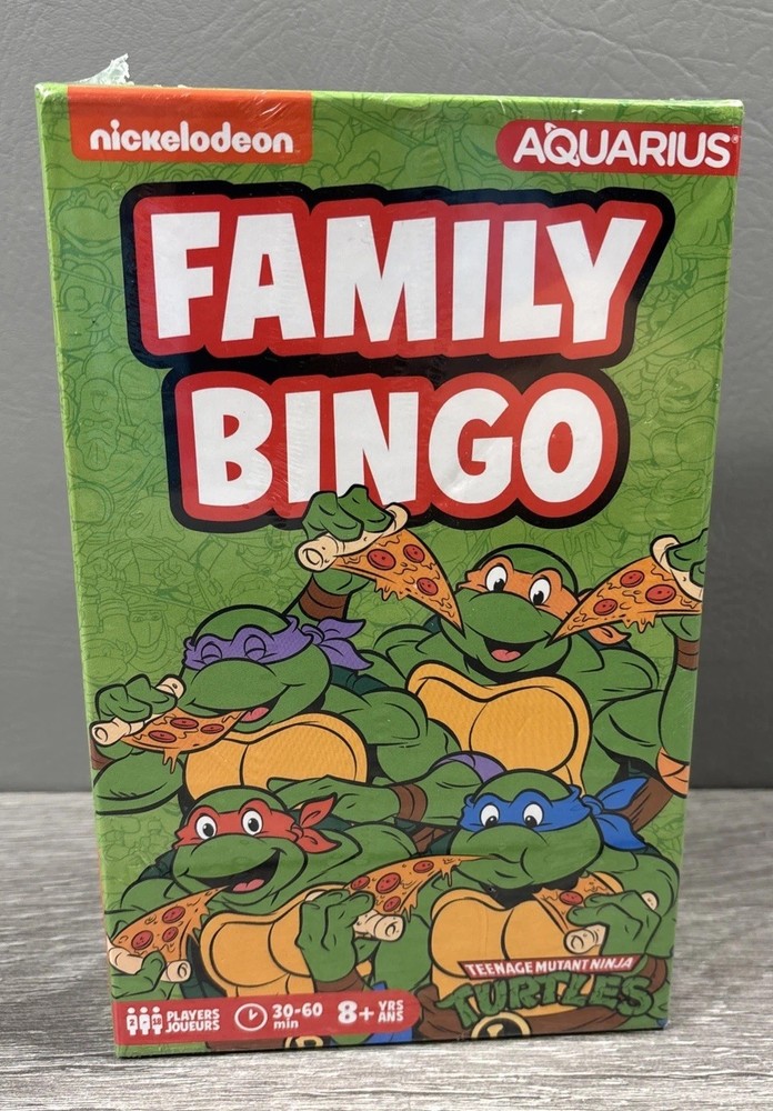 NEW Nickelodeon Teenage Mutant Ninja Turtles Family Fun Bingo Game SEALED