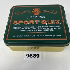 Championship Sport Quiz Game in Collectible Tin Box 100 Questions Sealed NEW