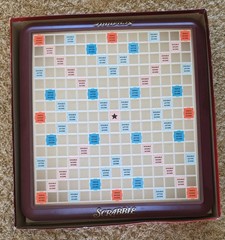 Scrabble Deluxe Turntable Edition Board Game 2001 Parker Bros COMPLETE