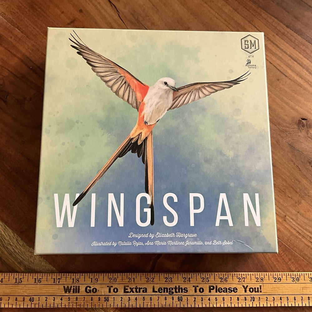 Wingspan 2019 Stonemaier Bird Board Game Elizabeth Hargrave Complete Pristine