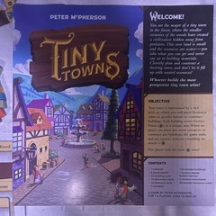 AEG Tiny Towns Strategy Board Game Spiel des Jahres Peter McPherson 1-6P 14+