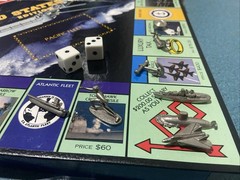 Monopoly United States Navy Edition Board Game 8 Pewter Tokens 2000 Read Desc.