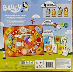 Bluey Scavenger Hunt Game, 4 Bluey Mini-Figures Ages 3+ Cooperative Play—NEW