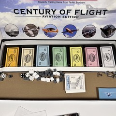 Monopoly Century of Flight Aviation Edition Parker Brothers Board Game Ages 8+