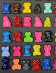 Classic Gogo’s Crazy Bones Series 1 Lot of 100 Mixed Figures Solid Variants