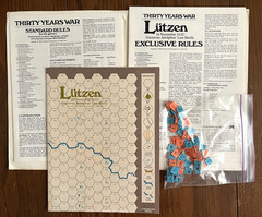 Lutzen Thirty Years War – SPI Folio Series game. Unplayed, see description.