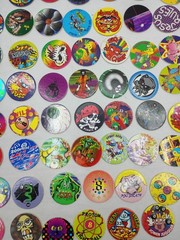 Lot of 220 Pogs / Milk Caps, Vintage 1990s Retro Nostalgia! Mix Take A Look!