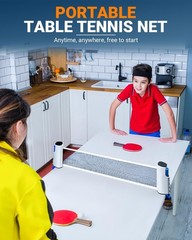Retractable Ping Pong Net, Upgrade Table Tennis Net Stands Upright Without Sa…