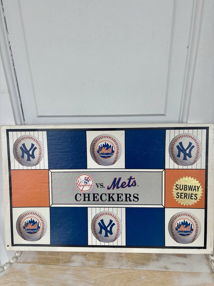 MLB Yankees vs Mets Checkers Game 1997 Subway Series Big League NIB Vintage