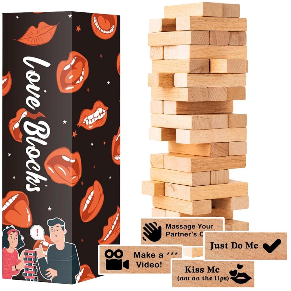 Risqué Tower Stacking Blocks – Adult Party Entertainment