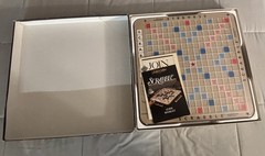 Scrabble Deluxe Edition Board Game Crossword Rotating Board 4034 1989 Complete