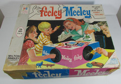 Vintage Feeley Meeley Board Game Milton Bradley 1967 Grab Box Incomplete