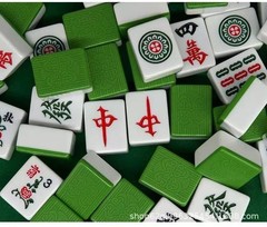 Mahjong Set 144 Tiles Chinese Mahjong Game Travel Case Portable Full Size 42mm G