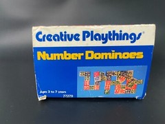 Creative Playthings Number Dominoes First Game One to Four Players USED