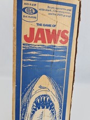 Vintage 1975 Ideal Jaws Shark game EMPTY box only -open from bottom-