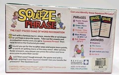Brand New Factory Sealed SQUEEZE PHRASE The Fast-Paced Game of Word Recognition