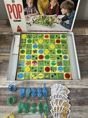 W. H. Schaper Board Game Hop-Pop Box 100% Complete