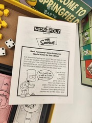 The SIMPSONS Monopoly “Welcome To Springfield” Board Game 2001 100% Complete