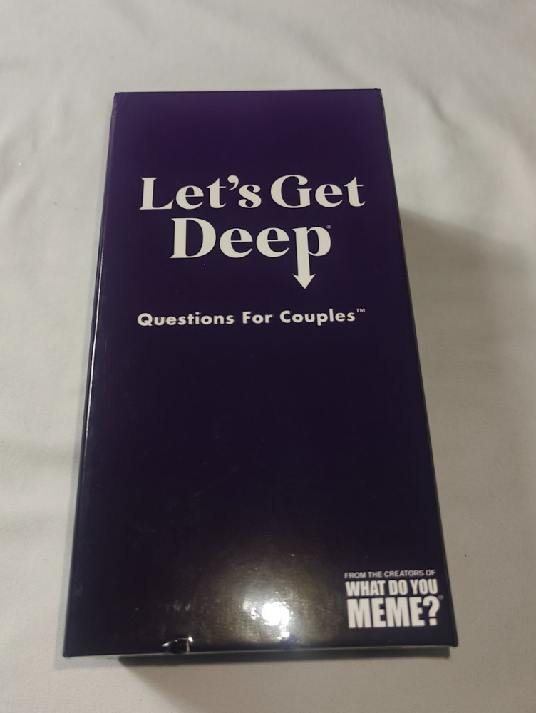 Lets Get Deep Questions For Couples Game Card Game For Date Night