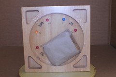 OPEN BOX / Square Roulette Board Game Wood
