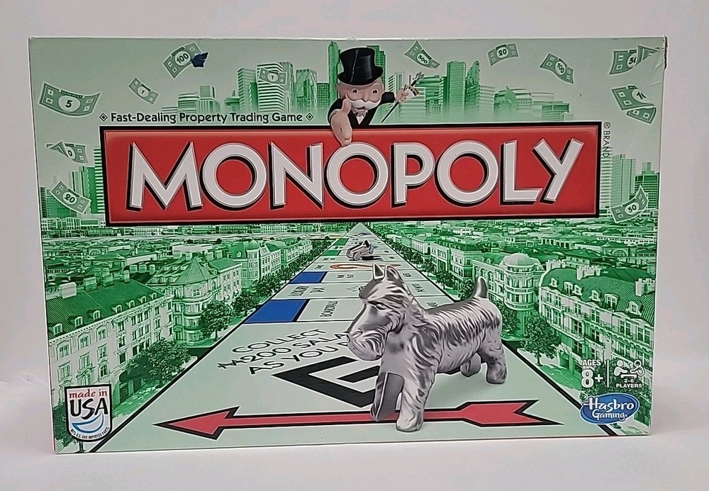 Monopoly Board Game, Incomplete See Description, Box Damage