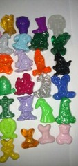 Gogo Crazy Bones Various Series Lot | Roughly 75 Bones | Vintage 1996+ | Rare
