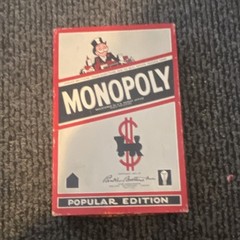 Parker Brothers Monopoly Popular Edition Vintage Finance Board Game 8-11 Years