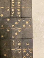 Old Dominoes Set, Wooden Dominoes, Old Toys and Games