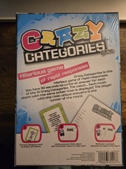 Crazy Categories Game, NEW/Sealed, 10+, 2+ Players, Rapid Responses/Fun