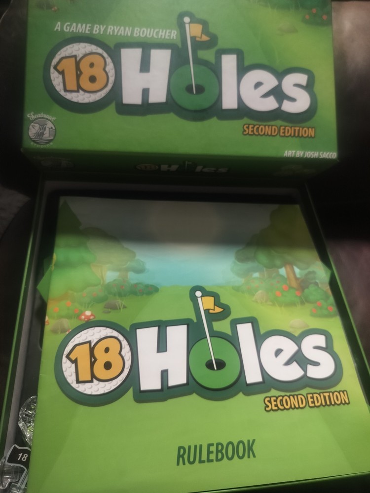 18 Holes Second Edition Golf Board Game by Seabrook Studios – 1-5 Players, Age