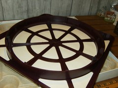 Scrabble Deluxe Edition 1989 Rotating Turntable Mahogany Tiles Complete