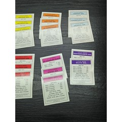 Monopoly Title Deed Cards Property Railroads Utilities Replacement Lot
