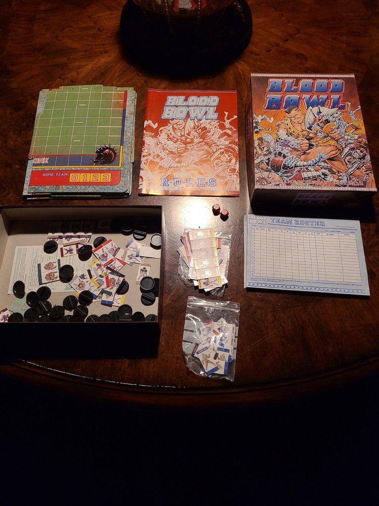 Blood Bowl The Fantasy Football Games Workshop 1986 Board Tabletop Complete Etc