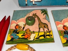 Vintage 1939 Milton Bradley Ring Toss Game 2-3 Players Complete Set 4228