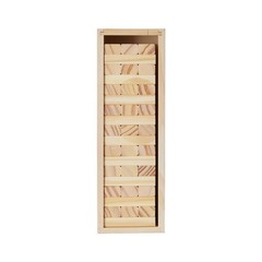 VEVOR Tumbling Timber Toy 54 Blocks Tumble Tower Blocks Pine Wood Crate Multiple