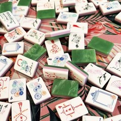 New high-end Emerald Green American Mahjong Tiles set ,160 tiles+ Bag