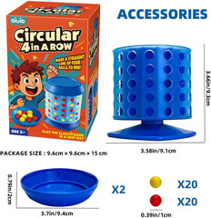 Circular 4 in a Row Game – 3D Strategy Board Game for Kids & Adults | Play the C