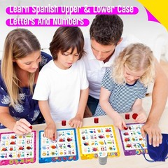 Multicolored Spanish Bingo Game Set for Vocabulary Learning – Up to 12 Players