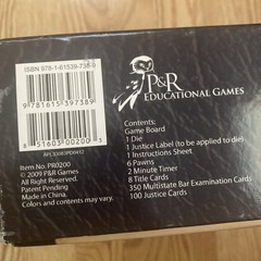 2009 PASSING THE BAR BOARD GAME by P&R Educational Games LAW COMPLETE ~ Nice