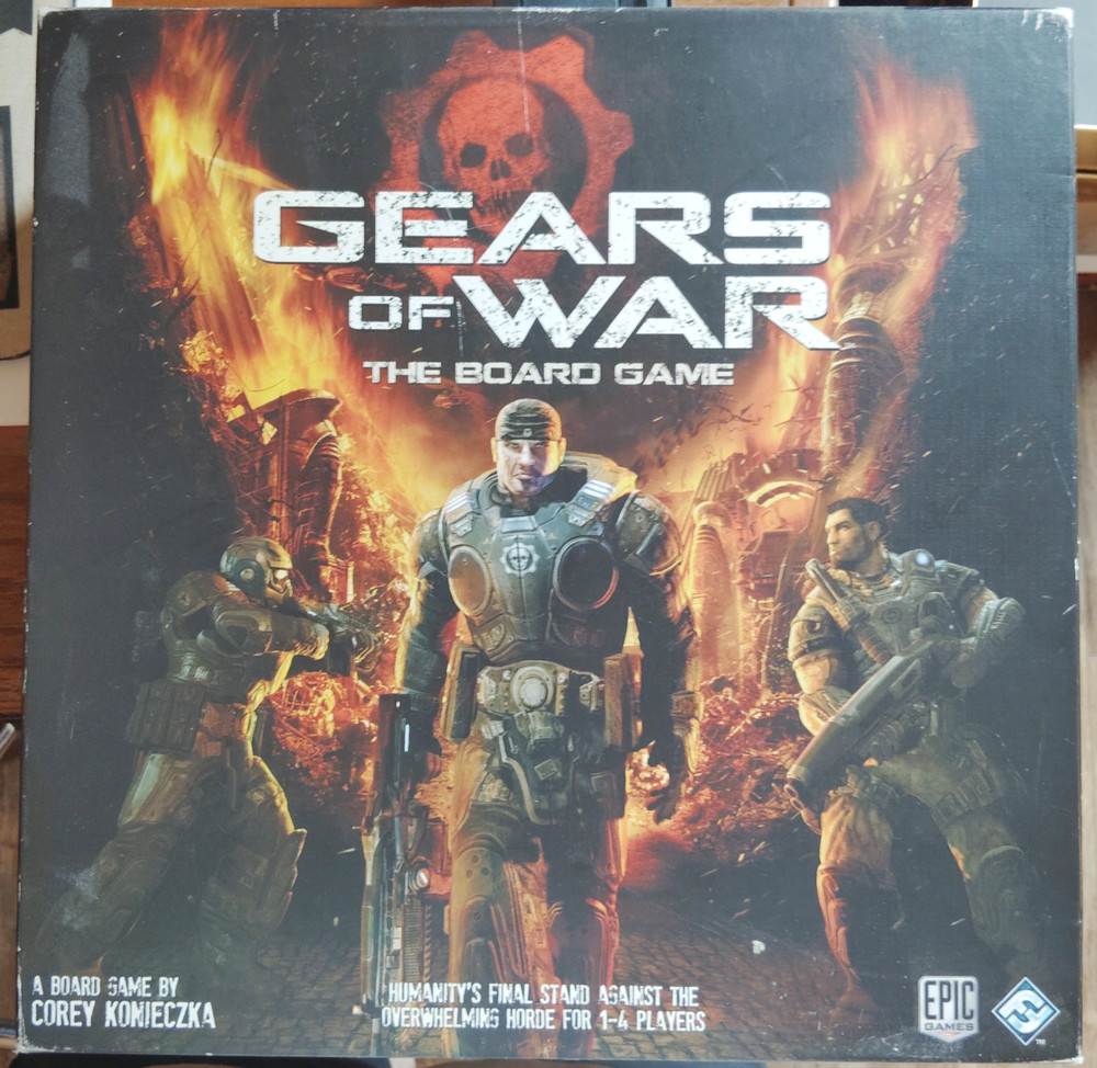 Gears of War Board Game Fantasy Flight OOP Sealed Boards Miniatures Missing Dice