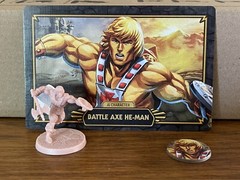 CMON KSE BATTLE AXE HE-MAN MASTERS OF THE UNIVERSE CLASH FOR ETERNIA Board Game