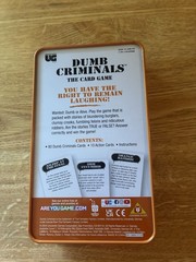 – University Games Dumb Criminals – The Card Game Tin – Ages 12+ 100% Complete