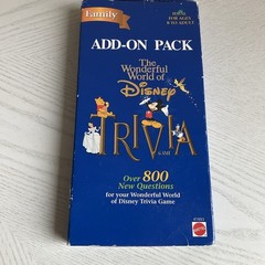The Wonderful World of Disney Trivia Game 800 Questions Add-On Pack – 1998 – NEW