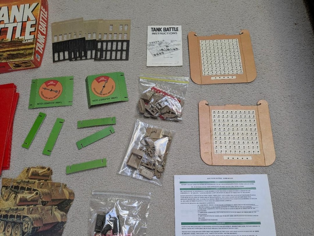 Milton Bradley Tank Battle with Epic Tank battle rules and lots more