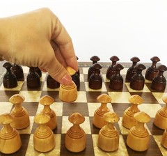 Handmade Boxwood Wooden Game Of Checkers/Draughts Pieces 50mm/1.9″