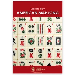 American Mahjong “Chinoise II” Floral Blue Racks Pushers Coins US-AF032-A New